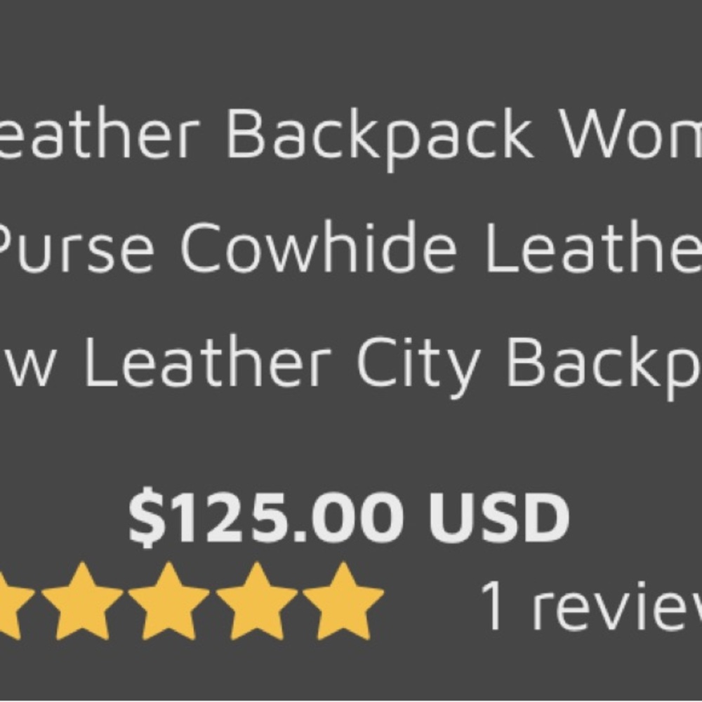 Leather Backpack - Picture 2 of 8